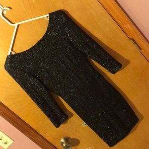 Black Sequin Dress